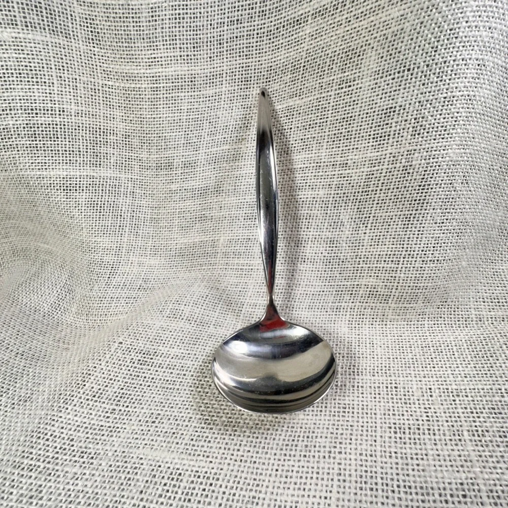 Ebbtide Soup Ladle‎ Solid Stainless USA Replacement Flatware Silver 7 Inch